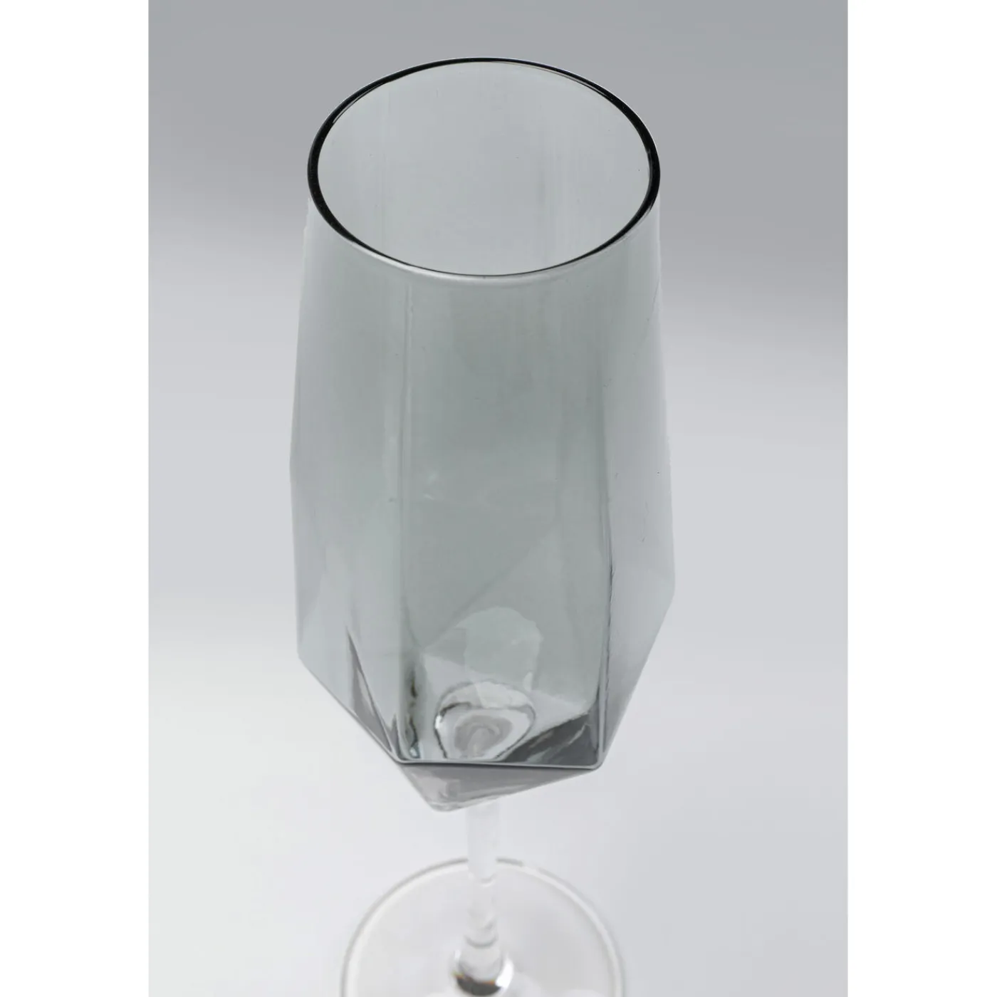 KARE Design Verre À Champagne Diamond Smoke